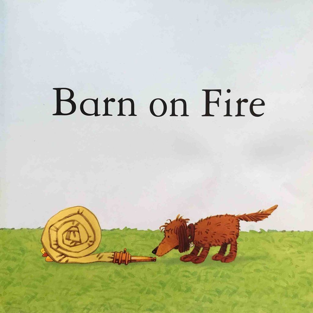 Barn on fire