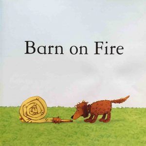 Barn on fire