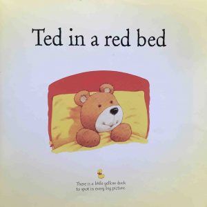 Ted in a red bed