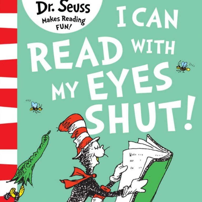 I can read with my eyes shut
