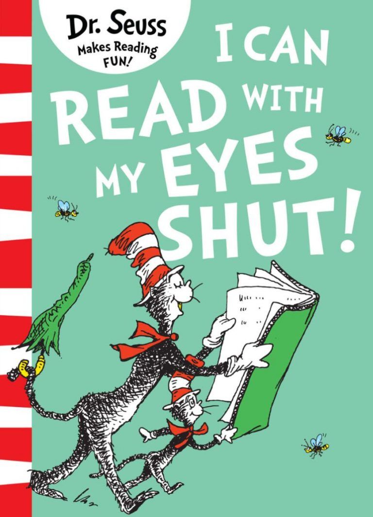 I can read with my eyes shut