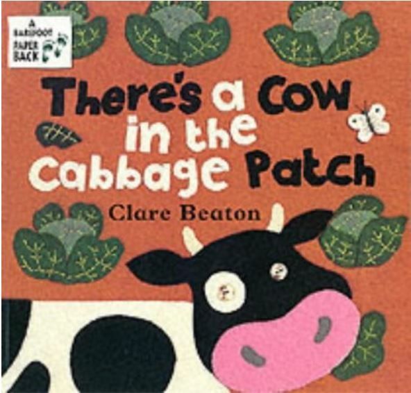 There's a cow in the cabbage patch